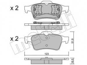 METELLI 22-0337-0 stabdžių trinkelių rinkinys, diskinis stabdys 
 Techninės priežiūros dalys -> Papildomas remontas
44060-AV625, 44060-AV725, 44 06 0BA 00F