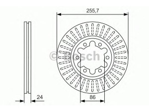 BOSCH 0 986 479 S41 stabdžių diskas 
 Dviratė transporto priemonės -> Stabdžių sistema -> Stabdžių diskai / priedai
4883102, UH71-33-251, UH81-33-251