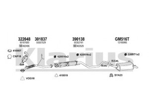 KLARIUS 391413U išmetimo sistema 
 Išmetimo sistema -> Išmetimo sistema, visa