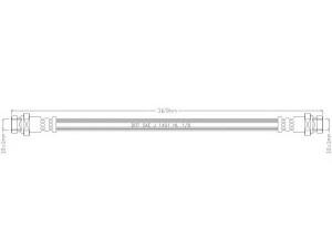 REMKAFLEX 2108 stabdžių žarnelė 
 Stabdžių sistema -> Stabdžių žarnelės
MB058595, MB150761, MB150762, MB238165