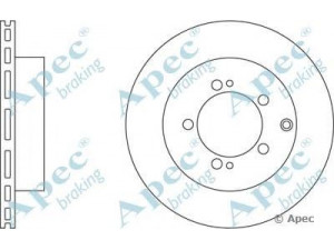 APEC braking DSK2261 stabdžių diskas 
 Dviratė transporto priemonės -> Stabdžių sistema -> Stabdžių diskai / priedai
MB895202, MR128661