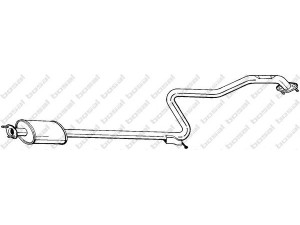 BOSAL 290-109 vidurinis duslintuvas 
 Išmetimo sistema -> Duslintuvas
20300-3J500, 20300-3J500KE, 20300-7J800