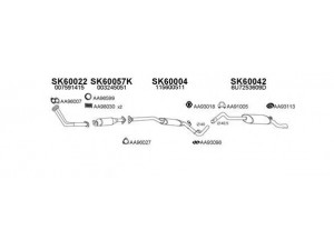 VENEPORTE 600018 išmetimo sistema 
 Išmetimo sistema -> Išmetimo sistema, visa