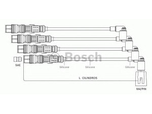 BOSCH F 000 99C 125 uždegimo laido komplektas 
 Kibirkšties / kaitinamasis uždegimas -> Uždegimo laidai/jungtys
032 905 409 B