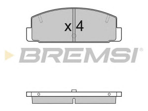 BREMSI BP2448 stabdžių trinkelių rinkinys, diskinis stabdys 
 Techninės priežiūros dalys -> Papildomas remontas
MB238250, 81Y83328Z9A, 85Y53328Z9A
