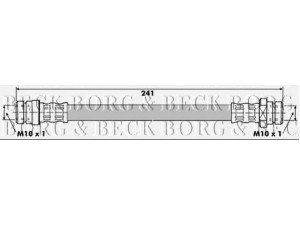 BORG & BECK BBH6252 stabdžių žarnelė 
 Stabdžių sistema -> Stabdžių žarnelės
MB316287, MB857553, MR129773, MB 857 553