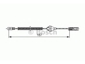 BOSCH 1 987 482 382 trosas, stovėjimo stabdys 
 Stabdžių sistema -> Valdymo svirtys/trosai
522041, 93189991, 93189991