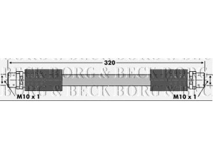 BORG & BECK BBH6875 stabdžių žarnelė 
 Stabdžių sistema -> Stabdžių žarnelės
3U0611707, 8D0 611 707D, 8D0611707