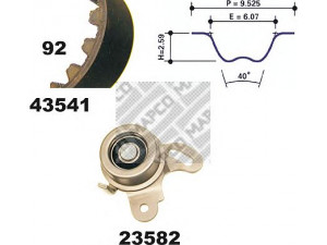 MAPCO 23541 paskirstymo diržo komplektas 
 Techninės priežiūros dalys -> Papildomas remontas