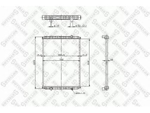 STELLOX 81-03310-SX radiatorius, variklio aušinimas 
 Aušinimo sistema -> Radiatorius/alyvos aušintuvas -> Radiatorius/dalys
5010230485, 5010230608