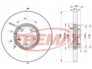 FREMAX BD-5613 stabdžių diskas 
 Stabdžių sistema -> Diskinis stabdys -> Stabdžių diskas
4041428, YC1W 1125 BA