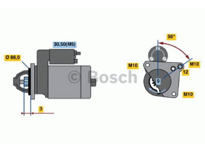 BOSCH 0 001 106 023 starteris 
 Elektros įranga -> Starterio sistema -> Starteris
93161060, 82 00 069 377, 82 00 186 148