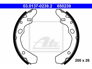 ATE 03.0137-0239.2 stabdžių trinkelių komplektas 
 Techninės priežiūros dalys -> Papildomas remontas
BSY6-26-38Z