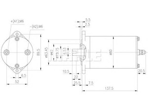 MAHLE ORIGINAL MM 69 elektrovariklis