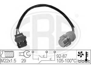ERA 330213 temperatūros jungiklis, radiatoriaus ventiliatorius 
 Aušinimo sistema -> Siuntimo blokas, aušinimo skysčio temperatūra
40 86 682, 95 67 967