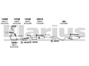 KLARIUS 930382E išmetimo sistema 
 Išmetimo sistema -> Išmetimo sistema, visa