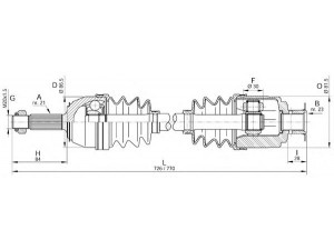 OPEN PARTS DRS6166.00 kardaninis velenas 
 Ratų pavara -> Kardaninis velenas
7701349172, 7701349660, 7701463194