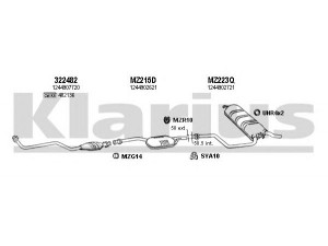 KLARIUS 600569U išmetimo sistema 
 Išmetimo sistema -> Išmetimo sistema, visa