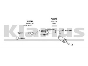 KLARIUS 180644E išmetimo sistema 
 Išmetimo sistema -> Išmetimo sistema, visa