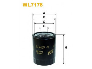 WIX FILTERS WL7178 alyvos filtras 
 Techninės priežiūros dalys -> Techninės priežiūros intervalai
1560187308, 8943406970, 8943406971