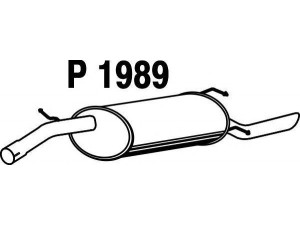 FENNO P1989 galinis duslintuvas 
 Išmetimo sistema -> Duslintuvas
96270601, 96273662, 96270601, 96273662