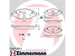 ZIMMERMANN 25683.200.2 stabdžių trinkelių rinkinys, diskinis stabdys 
 Techninės priežiūros dalys -> Papildomas remontas
5Q0 698 151B, 8V0 698 151, 8V0 698 151A