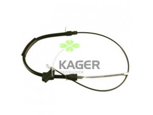 KAGER 19-0465 trosas, stovėjimo stabdys 
 Stabdžių sistema -> Valdymo svirtys/trosai
811609722A, 811609722B