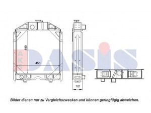 AKS DASIS 440089N radiatorius, variklio aušinimas