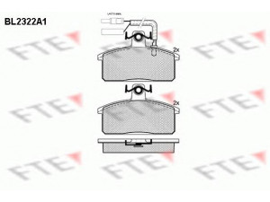 FTE BL2322A1 stabdžių trinkelių rinkinys, diskinis stabdys 
 Techninės priežiūros dalys -> Papildomas remontas
5892608, 792488, 9939953, 9941718