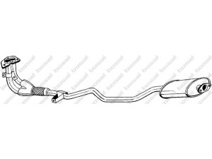 BOSAL 285-845 priekinis duslintuvas 
 Išmetimo sistema -> Duslintuvas
MB 376651