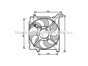 AVA QUALITY COOLING KA7517 ventiliatorius, radiatoriaus 
 Aušinimo sistema -> Oro aušinimas
253802F100