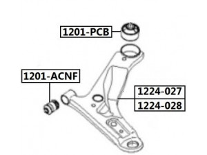 ASVA 1201-PCB valdymo svirties/išilginių svirčių įvorė 
 Ašies montavimas/vairavimo mechanizmas/ratai -> Valdymo svirtis/pasukamosios svirties sujungimas -> Montavimas/sutvirtinimas
54584-07000, 54501-07100, 54500-07100