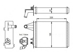 NRF 53556 šilumokaitis, salono šildymas 
 Šildymas / vėdinimas -> Šilumokaitis
7078698