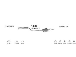 POLMO POLMO05322 išmetimo sistema 
 Išmetimo sistema -> Išmetimo sistema, visa
