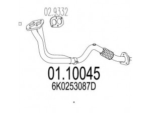 MTS 01.10045 išleidimo kolektorius 
 Išmetimo sistema -> Išmetimo vamzdžiai
6K0253087D