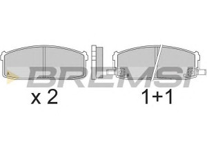 BREMSI BP2510 stabdžių trinkelių rinkinys, diskinis stabdys 
 Techninės priežiūros dalys -> Papildomas remontas
4106001F85, 4106001F86, 4106001F87