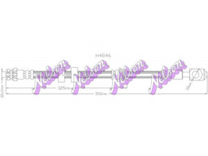Brovex-Nelson H4846 stabdžių žarnelė 
 Stabdžių sistema -> Stabdžių žarnelės
6Q0611701C, 6Q0611701E, 6Q0611701C