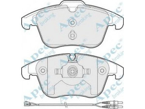 APEC braking PAD1668 stabdžių trinkelių rinkinys, diskinis stabdys 
 Techninės priežiūros dalys -> Papildomas remontas
425403, 425424, 425424