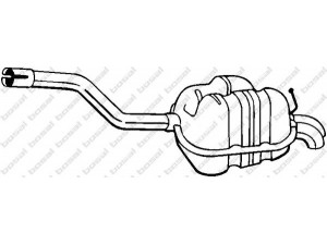 BOSAL 233-163 galinis duslintuvas 
 Išmetimo sistema -> Duslintuvas
1K5 253 609 N
