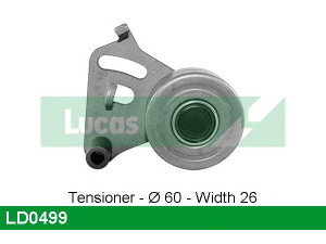 LUCAS ENGINE DRIVE LD0499 įtempiklio skriemulys, paskirstymo diržas