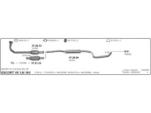 IMASAF 525000097 išmetimo sistema 
 Išmetimo sistema -> Išmetimo sistema, visa