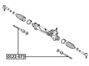 ASVA 0122-073 vidinė skersinė vairo trauklė 
 Vairavimas -> Vairo mechanizmo sujungimai
45503-49025, 45503-49095