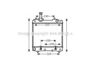 AVA QUALITY COOLING SZ2114 radiatorius, variklio aušinimas 
 Aušinimo sistema -> Radiatorius/alyvos aušintuvas -> Radiatorius/dalys
214004A00E, 1770068K10, 17700M68K10