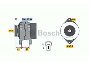 BOSCH 0 124 110 008 kintamosios srovės generatorius
RE 23 471 4