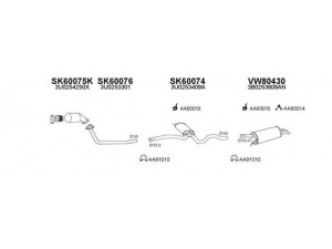 VENEPORTE 600063 išmetimo sistema 
 Išmetimo sistema -> Išmetimo sistema, visa