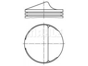 MAHLE ORIGINAL 001 68 01 stūmoklis 
 Variklis -> Cilindrai/stūmokliai
198 030 03 17, 198 030 07 17, 198 030 12 17