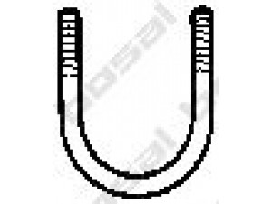 BOSAL 250-665 spaustukas, išmetimo sistema 
 Išmetimo sistema -> Surinkimo dalys -> Atskiros surinkimo dalys -> Užveržimo elementas
124 490 01 41, 639 490 00 41