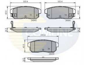 COMLINE CBP31283 stabdžių trinkelių rinkinys, diskinis stabdys 
 Techninės priežiūros dalys -> Papildomas remontas
F1Y02648Z, F1Y12643Z, F1YA2648Z