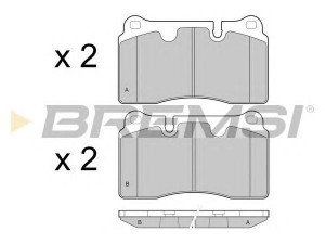 BREMSI BP3444 stabdžių trinkelių rinkinys, diskinis stabdys
4G43-2D007-AA, 4G432D007AA, 7G432D007AA