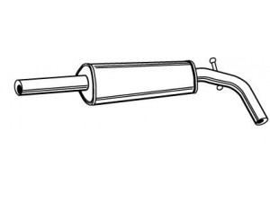 WALKER 22058 vidurinis duslintuvas 
 Išmetimo sistema -> Duslintuvas
6X0253209C, 6X0253209G, 6X0253209C